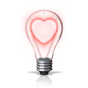 Heart Light PowerPoint clipart graphic preview.