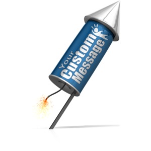 Custom Rocket Ready To Launch Customizable PowerPoint clipart graphic preview.