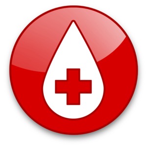 Blood Drop Button PowerPoint clipart graphic preview.