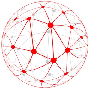 Network Globe PowerPoint clipart graphic preview.