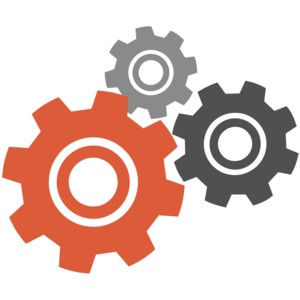 Gear Three Stage PowerPoint clipart graphic preview.
