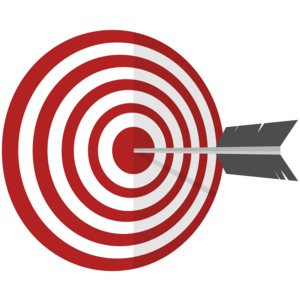 On Target PowerPoint clipart graphic preview.