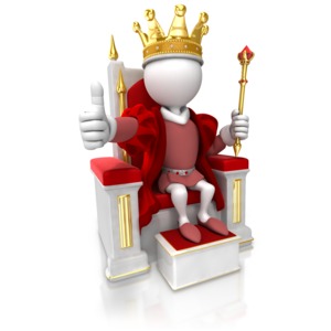 King Give Thumbs Up PowerPoint clipart graphic preview.