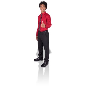 Young Man Thumbs Up PowerPoint clipart graphic preview.
