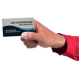 Male Hand Business Card Custom Customizable PowerPoint clipart graphic preview.