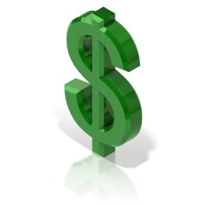 Dollar Symbol PowerPoint clipart graphic preview.