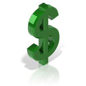 Dollar Symbol Alt PowerPoint clipart graphic preview.