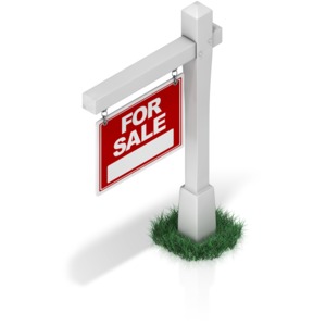 Real Estate Sign PowerPoint clipart graphic preview.