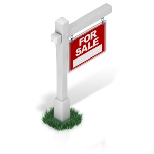 Real Estate Sign PowerPoint clipart graphic preview.