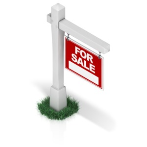 Real Estate Sign PowerPoint clipart graphic preview.