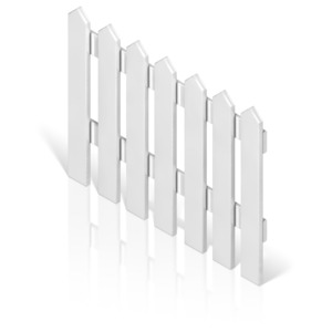 Picket Fence PowerPoint clipart graphic preview.