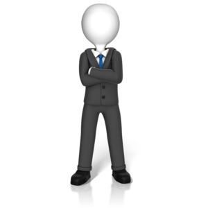 Power Stance Figure PowerPoint clipart graphic preview.