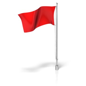 Flag on a Flagpole PowerPoint clipart graphic preview.