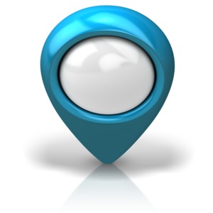 Location Pointer Front Isometric PowerPoint clipart graphic preview.