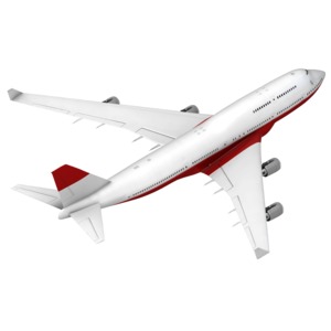 Airliner Flying Away Isometric PowerPoint clipart graphic preview.