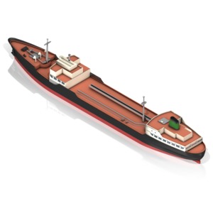 Tanker Ship Iso Alt PowerPoint clipart graphic preview.