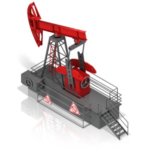 Oil Rocker PowerPoint clipart graphic preview.