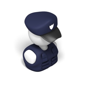 Police Isometric PowerPoint clipart graphic preview.