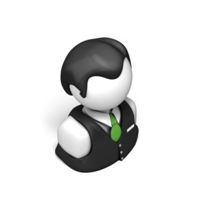 Service Figure Isometric PowerPoint clipart graphic preview.