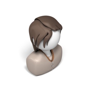Professional Woman Isometric PowerPoint clipart graphic preview.