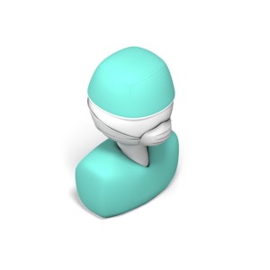 Surgeon Isometric PowerPoint clipart graphic preview.