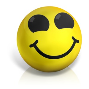 Happy Emotion Ball PowerPoint clipart graphic preview.