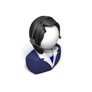 Customer Service PowerPoint clipart graphic preview.