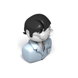 Lab Technician PowerPoint clipart graphic preview.