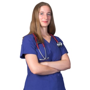 Female Nurse or Doctor Stethoscope PowerPoint clipart graphic preview.
