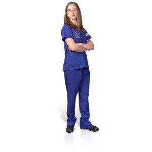 Female Nurse Arms Folded PowerPoint clipart graphic preview.