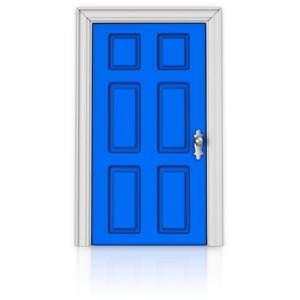 A Door that is Closed PowerPoint clipart graphic preview.