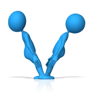 V Figures Alphabet Letter PowerPoint clipart graphic preview.
