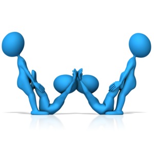 W Figures Alphabet Letter PowerPoint clipart graphic preview.