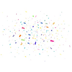 Confetti Background Celebrate PowerPoint clipart graphic preview.