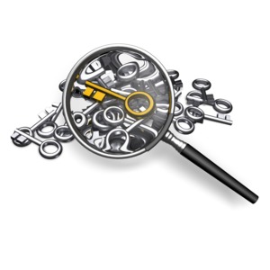 Searching For Standout Key PowerPoint clipart graphic preview.