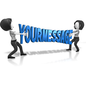 Custom Businesswoman Tug Of War Customizable PowerPoint clipart graphic preview.
