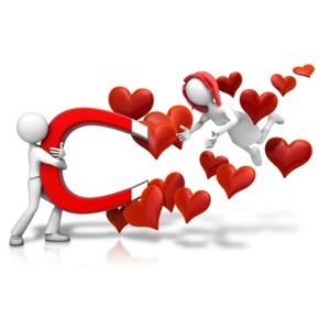 Love Attraction Female PowerPoint clipart graphic preview.