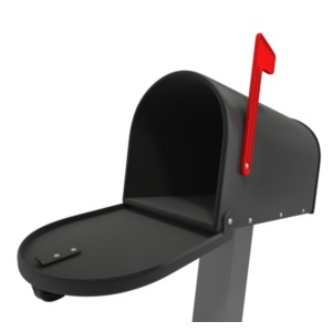 Mailbox Open Emtpy PowerPoint clipart graphic preview.