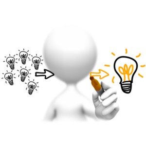 Lots Of Ideas One Winner PowerPoint clipart graphic preview.