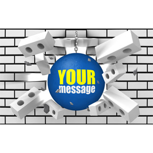Wrecking Ball Custom Customizable PowerPoint clipart graphic preview.
