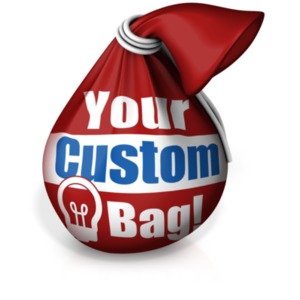 Tie Bag Custom Customizable PowerPoint clipart graphic preview.