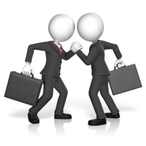 Business Arm Strength PowerPoint clipart graphic preview.