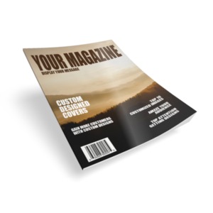Single Magazine Customizable PowerPoint clipart graphic preview.