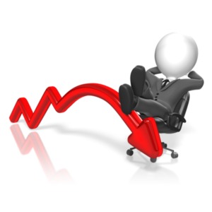 Businessman Resting Arrow PowerPoint clipart graphic preview.