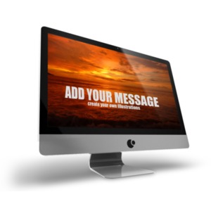 Computer Monitor 16 9 Customizable PowerPoint clipart graphic preview.