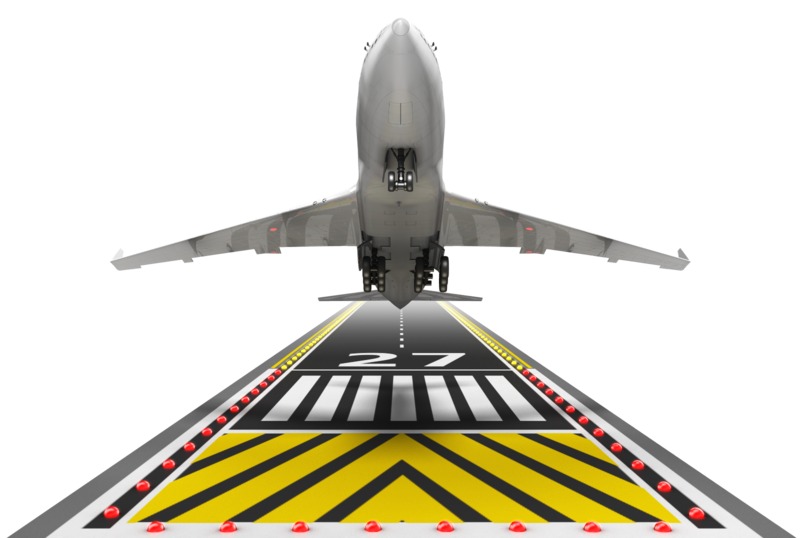 High-resolution clipart illustration of Airplane Taking Off, designed for global supply chain management, commercial freight logistics, and enterprise distribution operations.