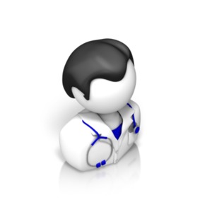 Male Doctor Isometric PowerPoint clipart graphic preview.