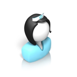 Nurse Isometric PowerPoint clipart graphic preview.