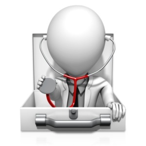 Medical Inquiry Doctor PowerPoint clipart graphic preview.