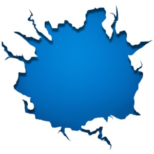 Crack Wall Plate PowerPoint clipart graphic preview.